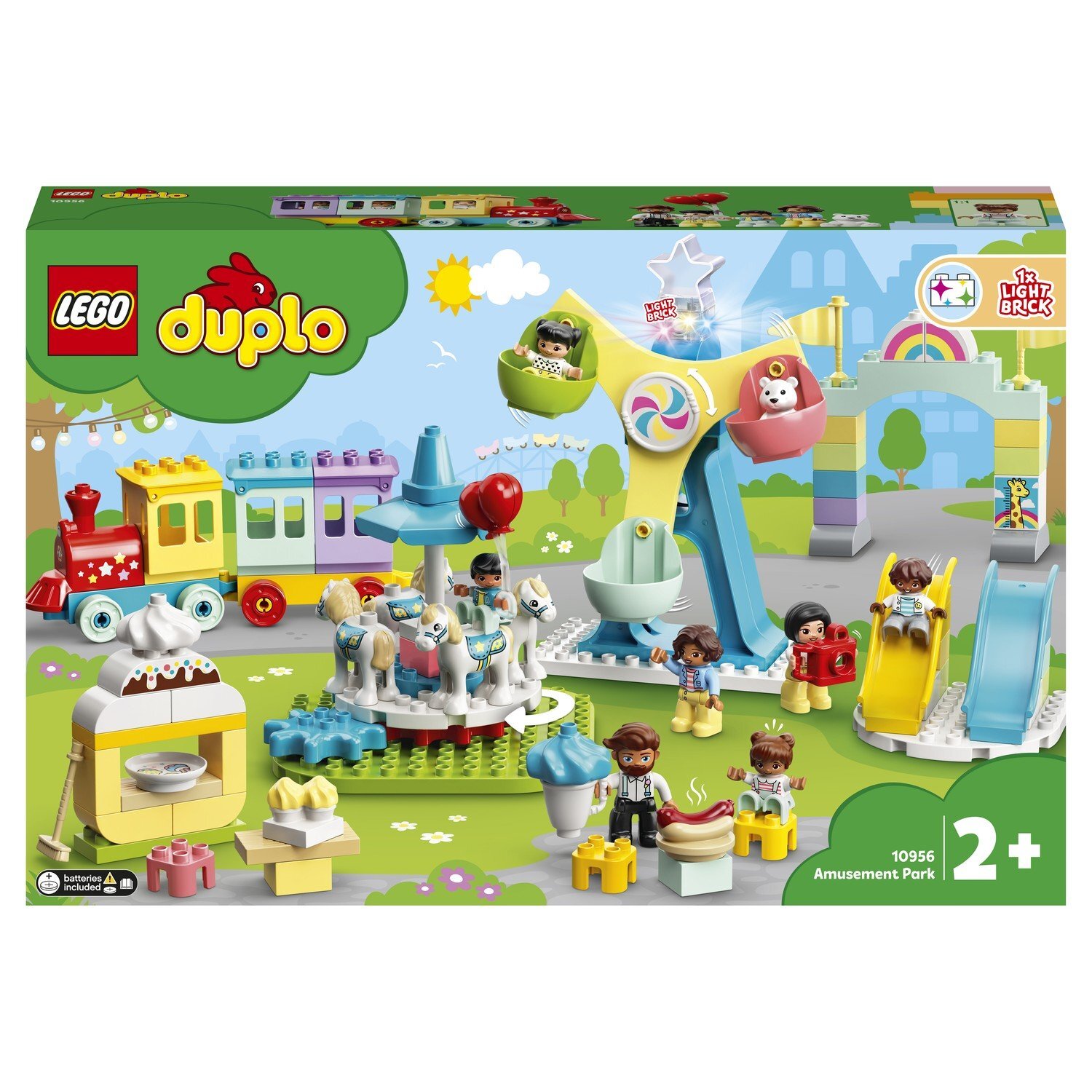 Конструктор LEGO DUPLO Town 10956 Парк развлечений - купить с доставкой по  выгодным ценам в интернет-магазине OZON (809105840)