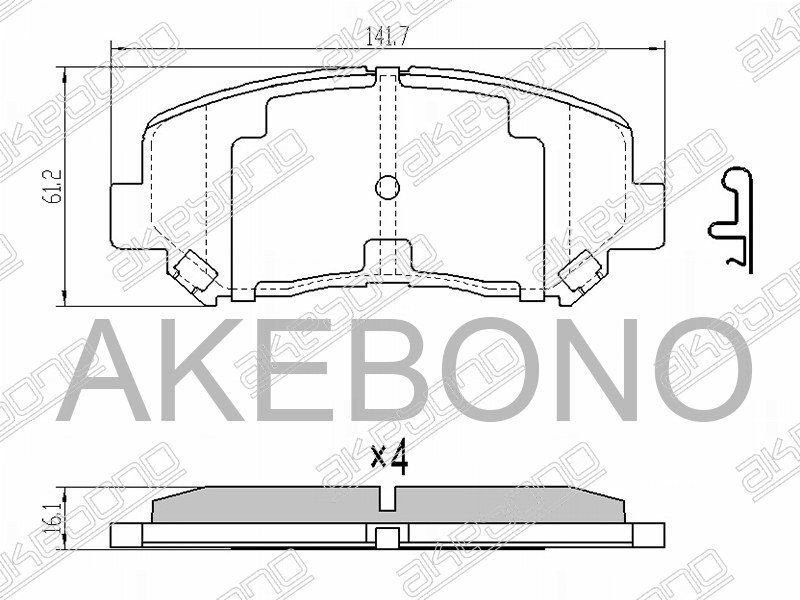 Akebono an783wk ставим на мазду сх 5