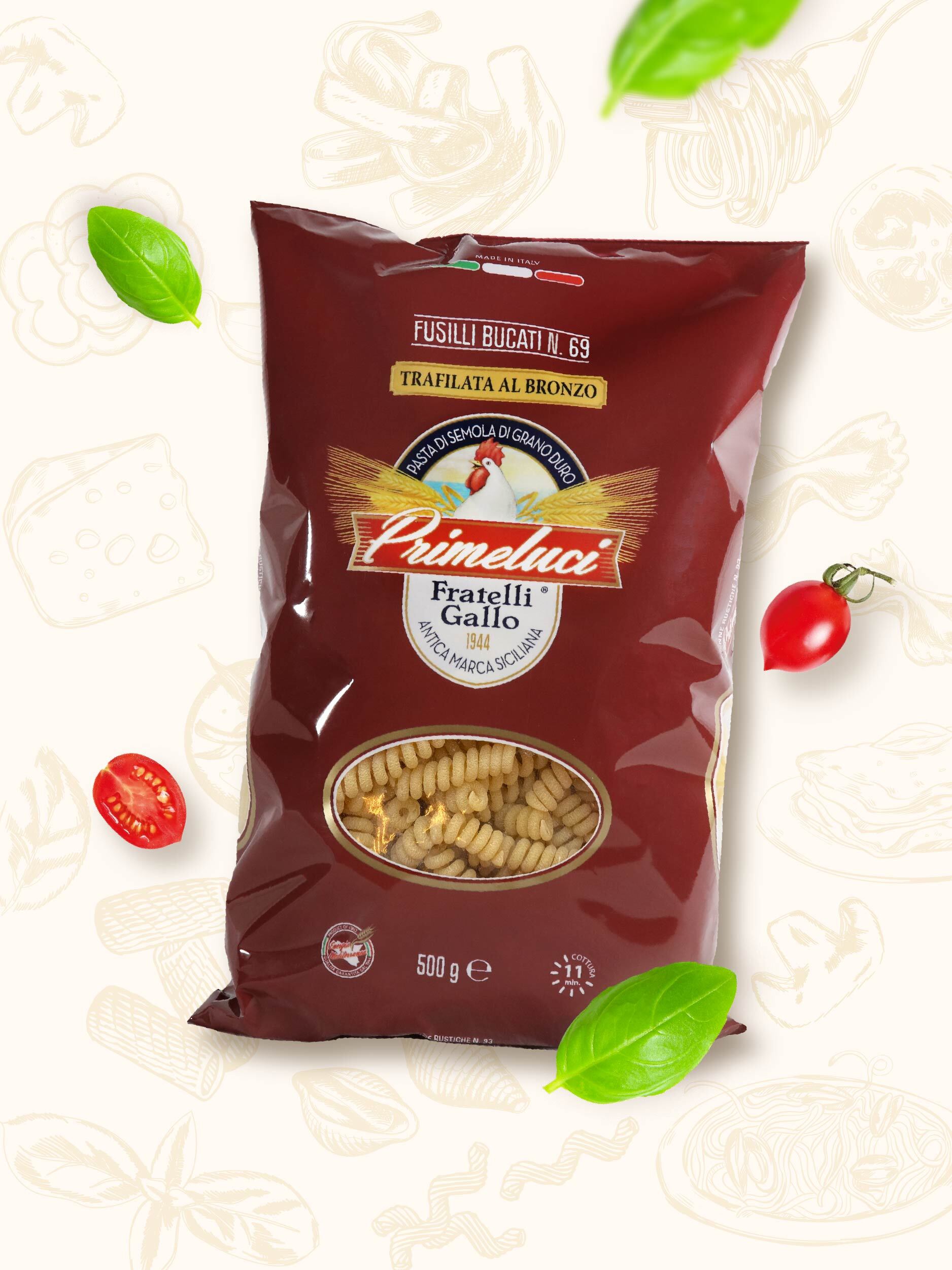 Макароны Primeluci Fusilli Bucati, 500г — купить в интернет-магазине ...