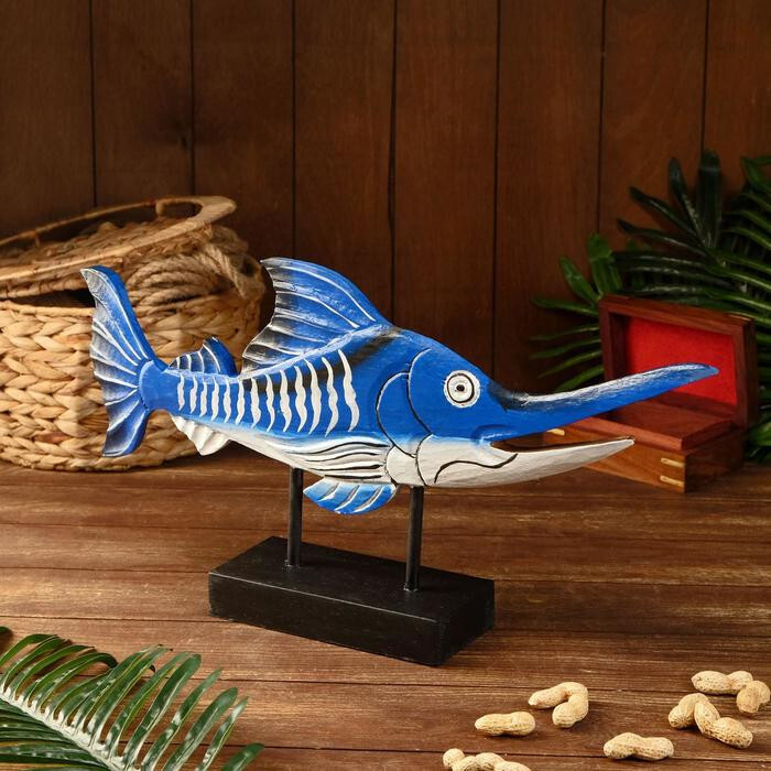 Сувенир "Рыба-меч" дерево, на подставке 52х9х25 см — купить в интернет ...