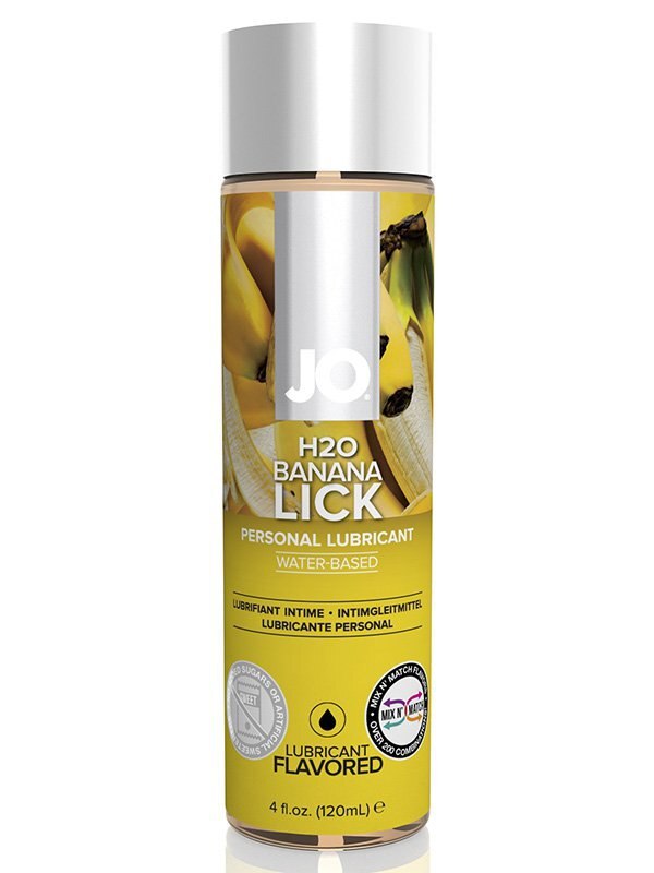 Съедобный лубрикант с ароматом банана JO Flavored Banana Lick - 120 мл