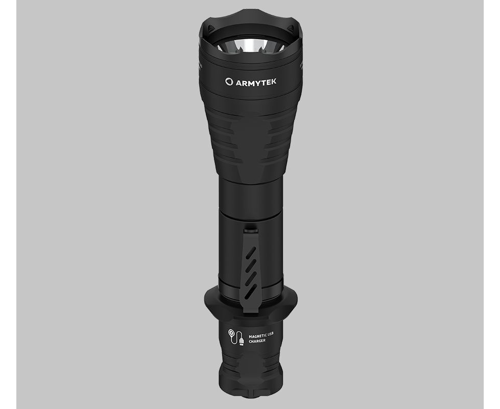 Тактический фонарь ARMYTEK Predator Pro Magnet USB теплый свет F07301W