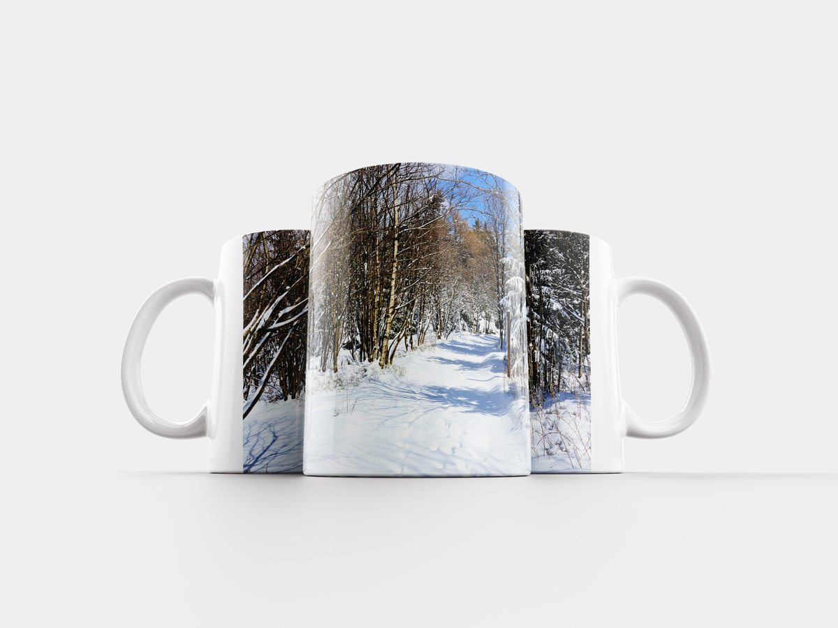 кружка зимний лес
