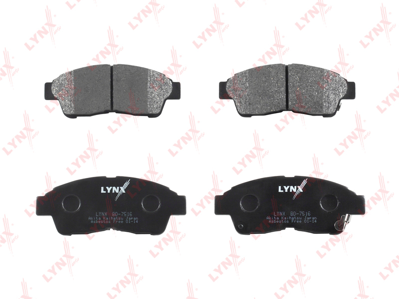 LYNXautoКолодкитормозныедисковыеПередние,арт.BD7516