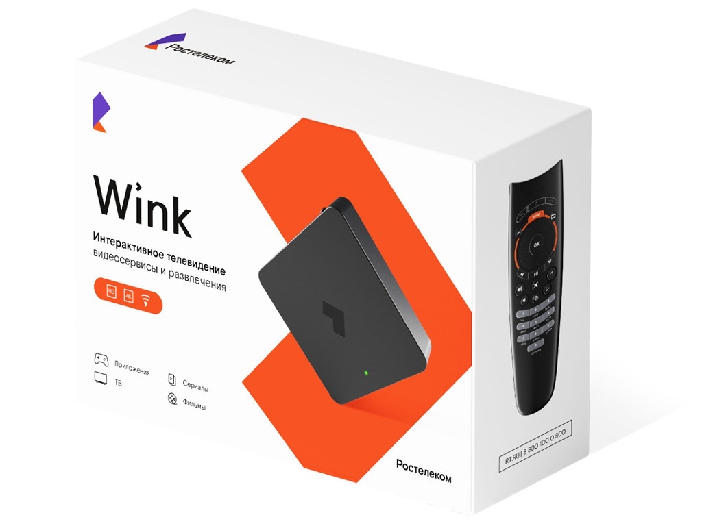 Как подключить приставку винкс ростелеком ТВ-тюнер Ростелеком Wink+ STB 122A STB Android, черный купить по выгодной цене в