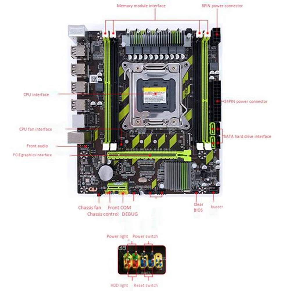 Atermiter x79 подключение передней панели