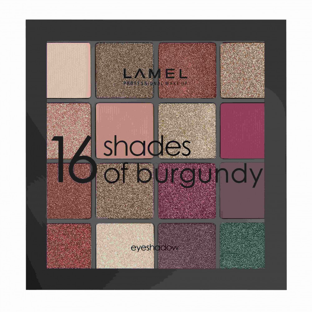 Lamel Professional Тени для век 16 Shades of Burgundy — купить в ...