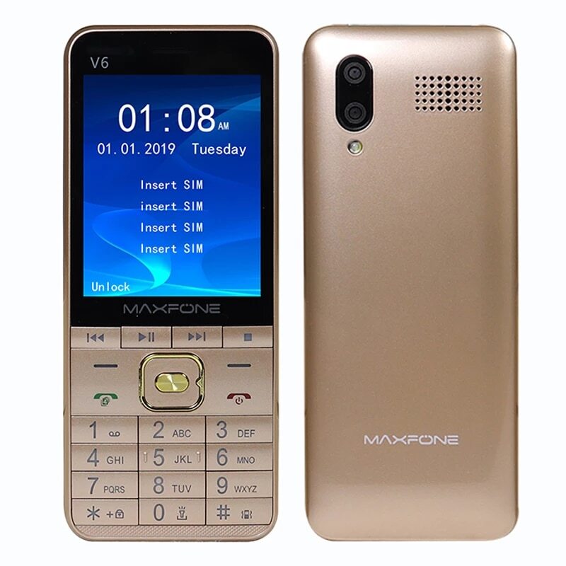 Мобильный телефон Max, золотой - купить по выгодной цене в интернет ...