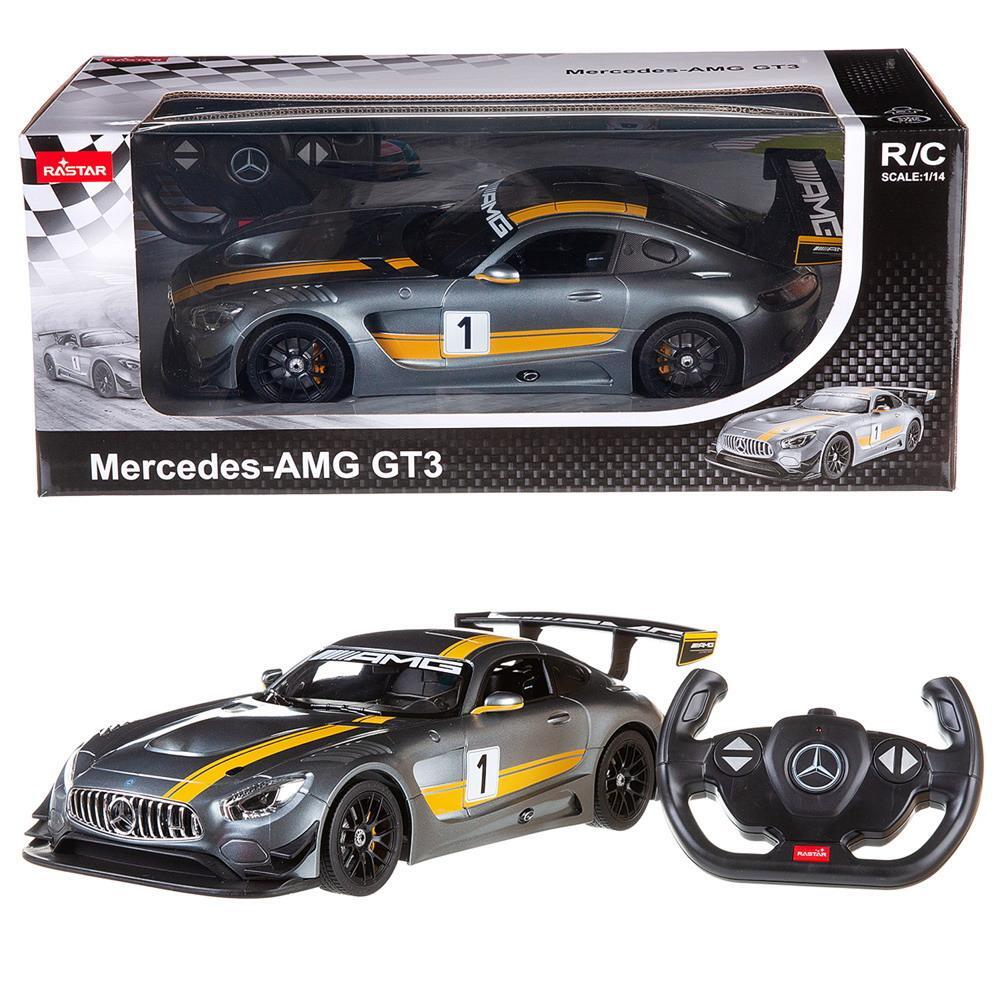 Машина р/у 1:14 Mercedes AMG GT3, цвет серый 27MHZ