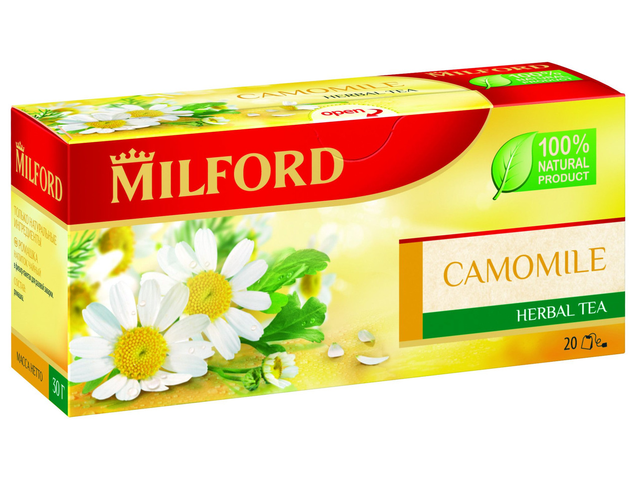 Ромашковый чай отзывы. Ромашковый чай Милфорд. Травяной чай Milford. Чайный напиток Милфорд Ромашка пак 20 1.5 30. 20пакх1,5г чай травяной Milford Ромашка.