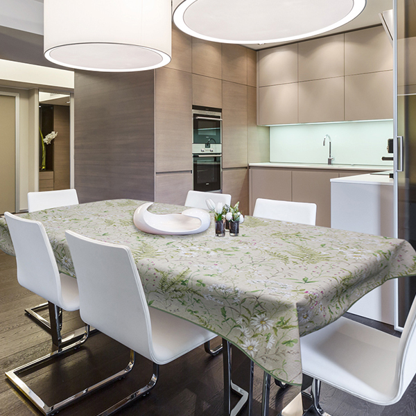 Скатерть Mori 120x140 см, разноцветный, Хлопок, Полиэстер купить по ...