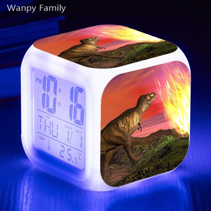 Funny dinosaur alarm clock