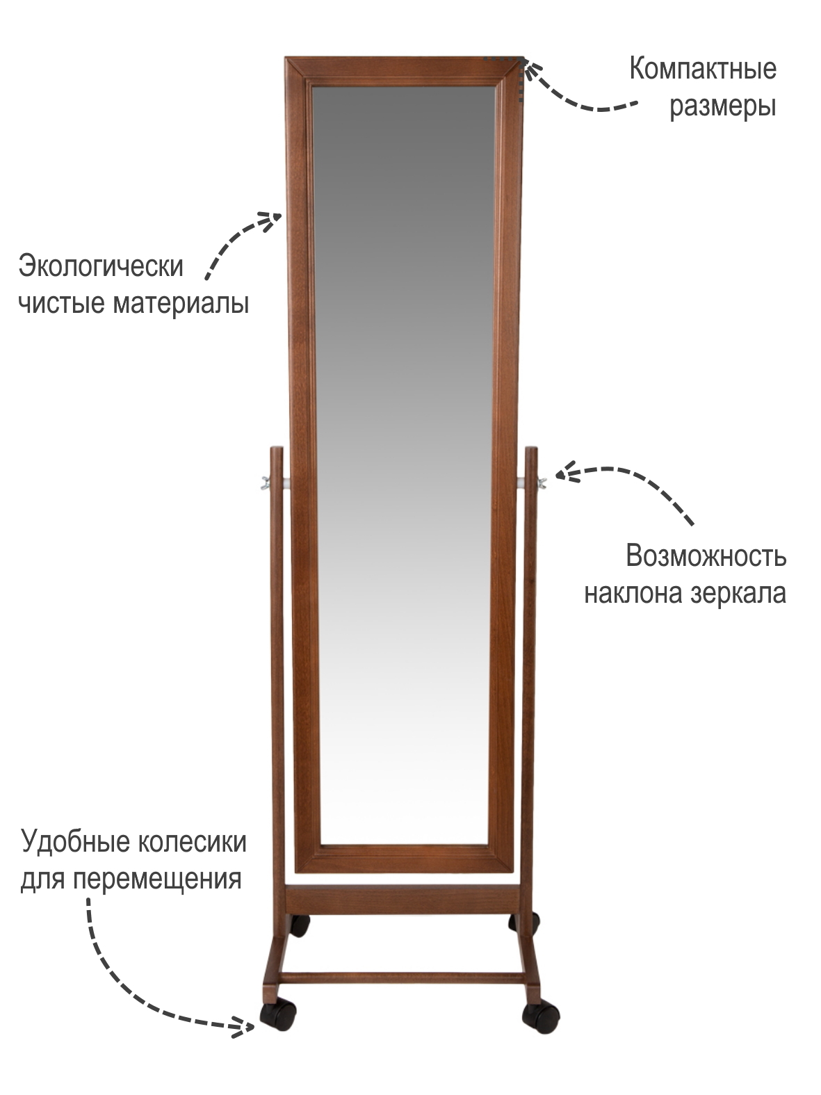 Купить Зеркало Большое Напольное На Колесиках