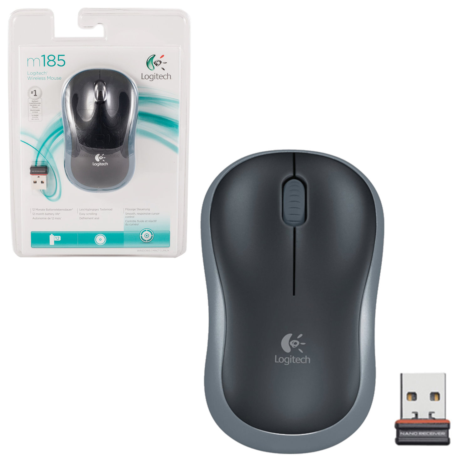 Мышь Беспроводная Logitech M185 Купить