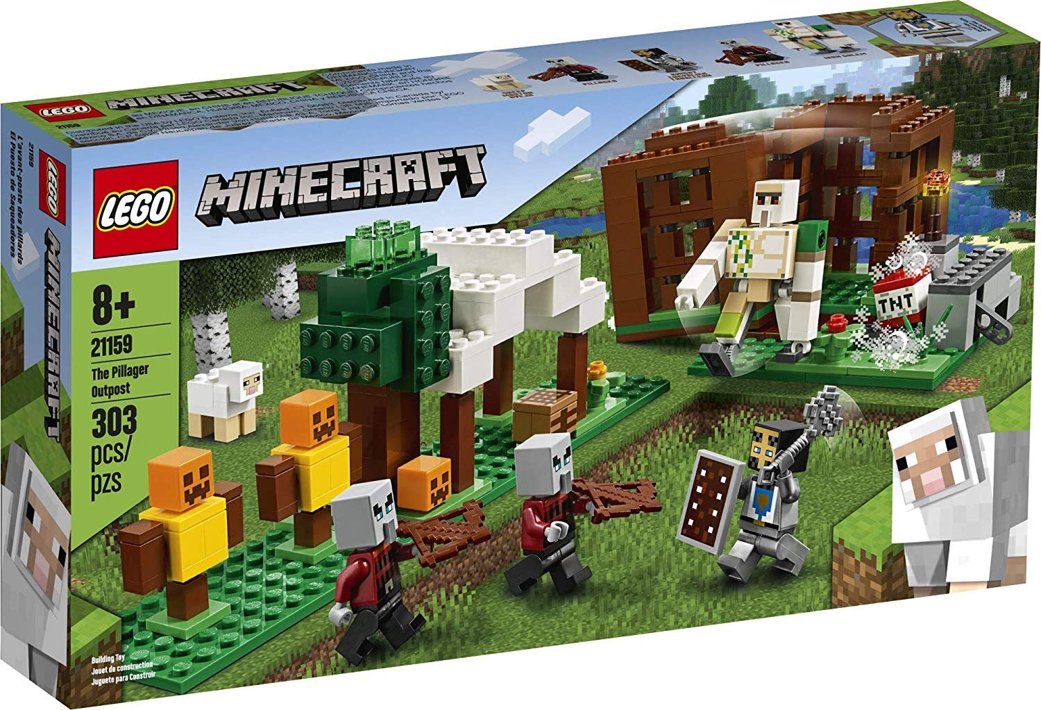 Конструктор minecraft. LEGO Minecraft Аванпост разбойников 21159. Набор лего майнкрафт Аванпост разбойников. Конструктор LEGO Minecraft 21159 Аванпост разбойников. Лего 21159.