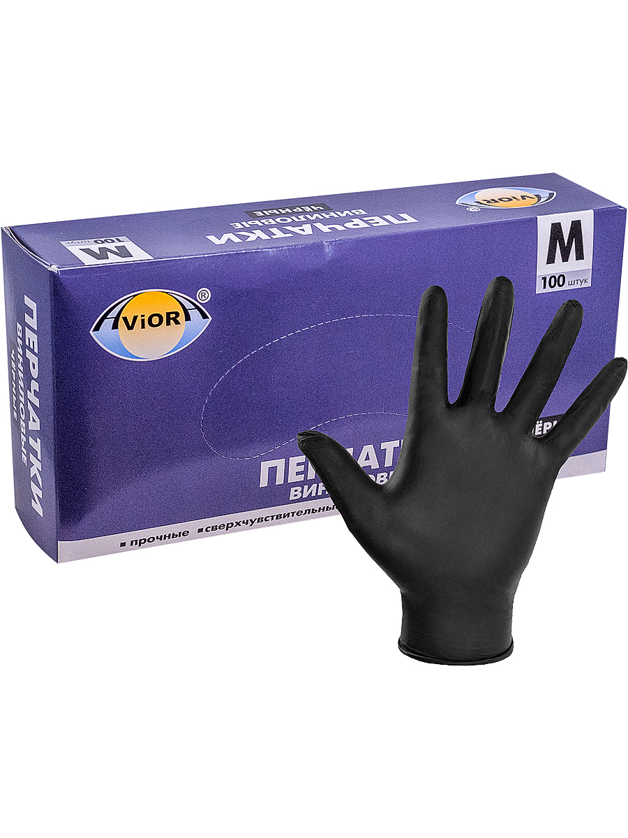 Артикул 402-07-01. Перчатки виниловые (м) черные неопудренные aviora 100/10шт. Перчатки виниловые aviora. Перчатки виниловые aviora. Перчатки виниловые l черные (100шт/уп) (1 пак = 10 уп).