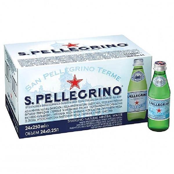 Sanpellegrino напитки Вода Минеральная Газированная 250мл. 24шт