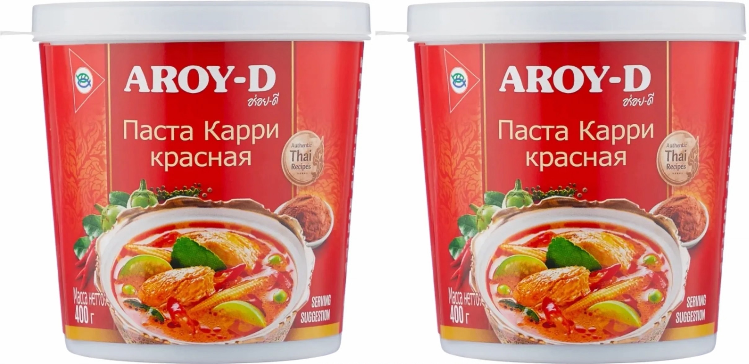 Паста Карри красная AROY-D 400 г х 2шт - купить с доставкой по выгодным  ценам в интернет-магазине OZON (475490792)