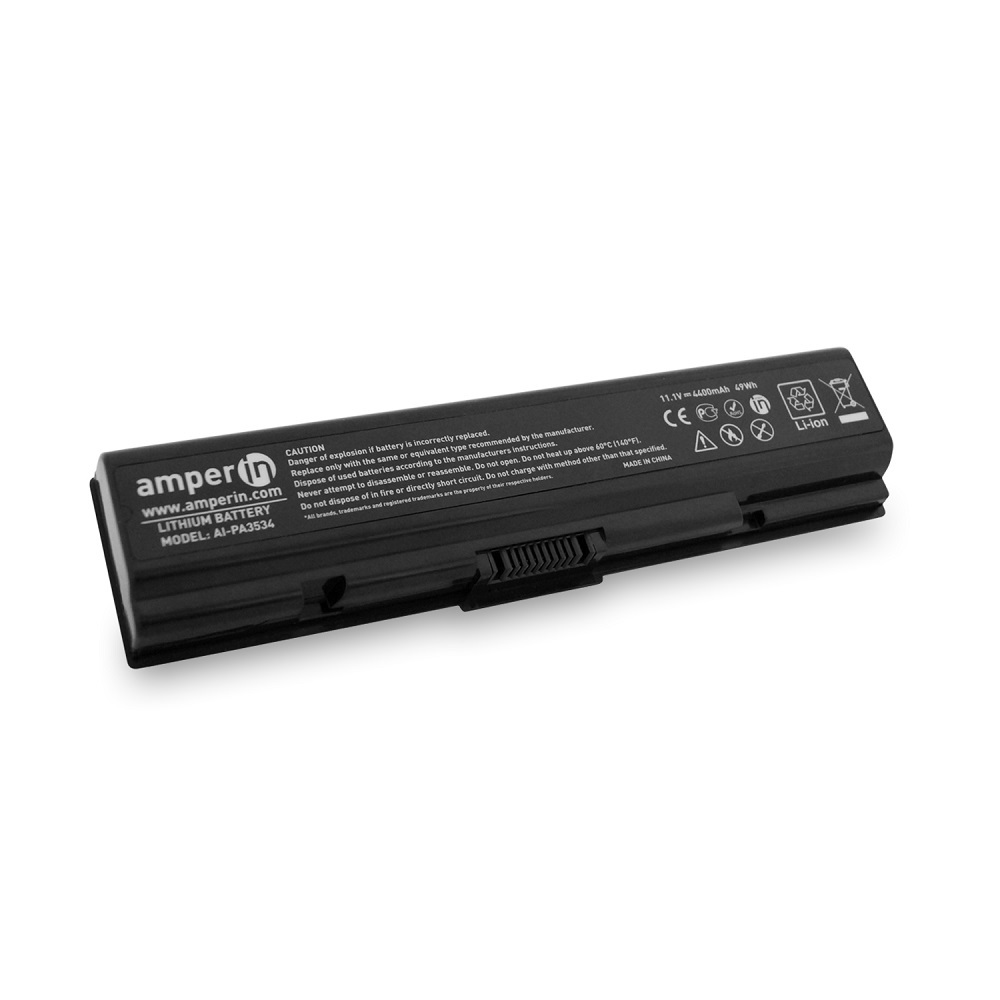 Amperin Аккумулятор для ноутбука Toshiba 4400 мАч, (PA3534U, PA3534U, T3534, T3534, PA3534U-1BRS, PA3533U-1BAS, PA3533U-1BRS, PA3534U-1BAS, PA3534U-BRS, PA3535U-1BAS, PA3535U-1BRS)