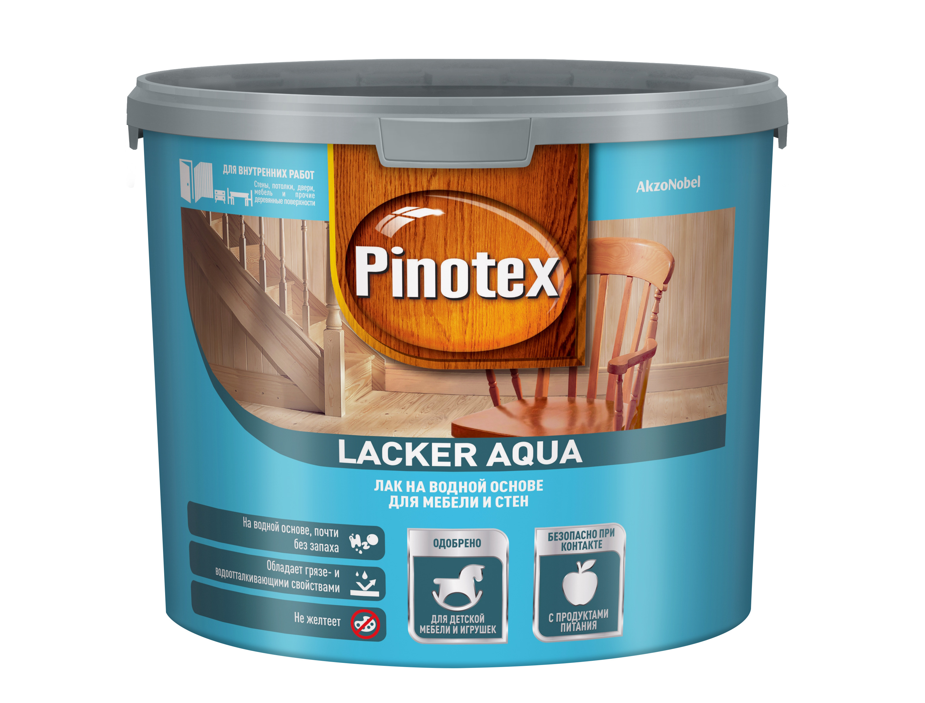 Pinotex Lacker Aqua, 2.7л, Глянцевый 70