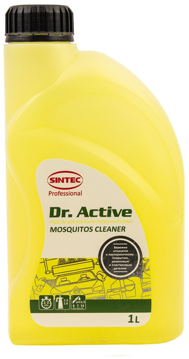 Средство для удаления следов насекомых "Mosquitos Cleaner" 1л Dr.Active SINTEC (801715)