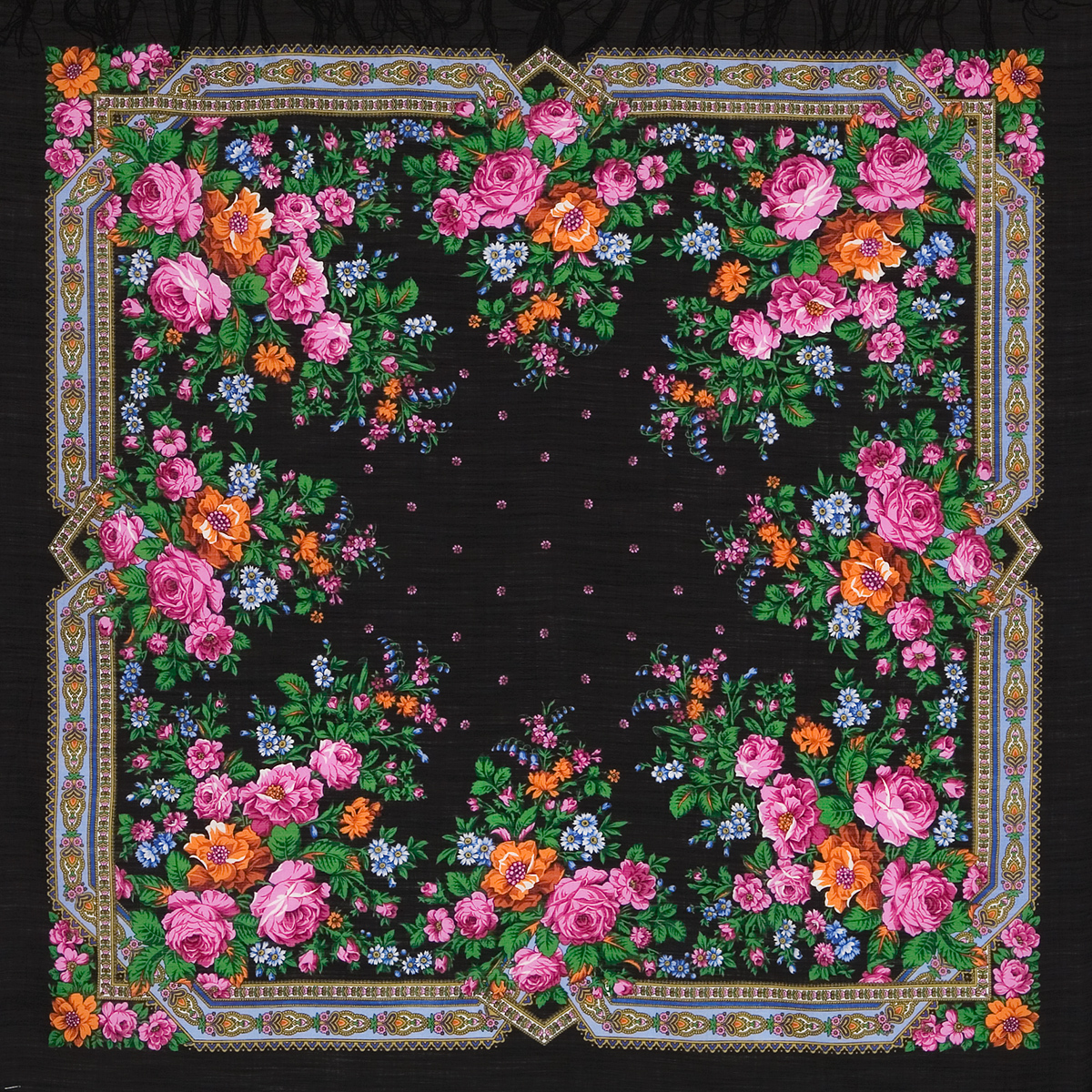 Павлопосадские платки с цветами