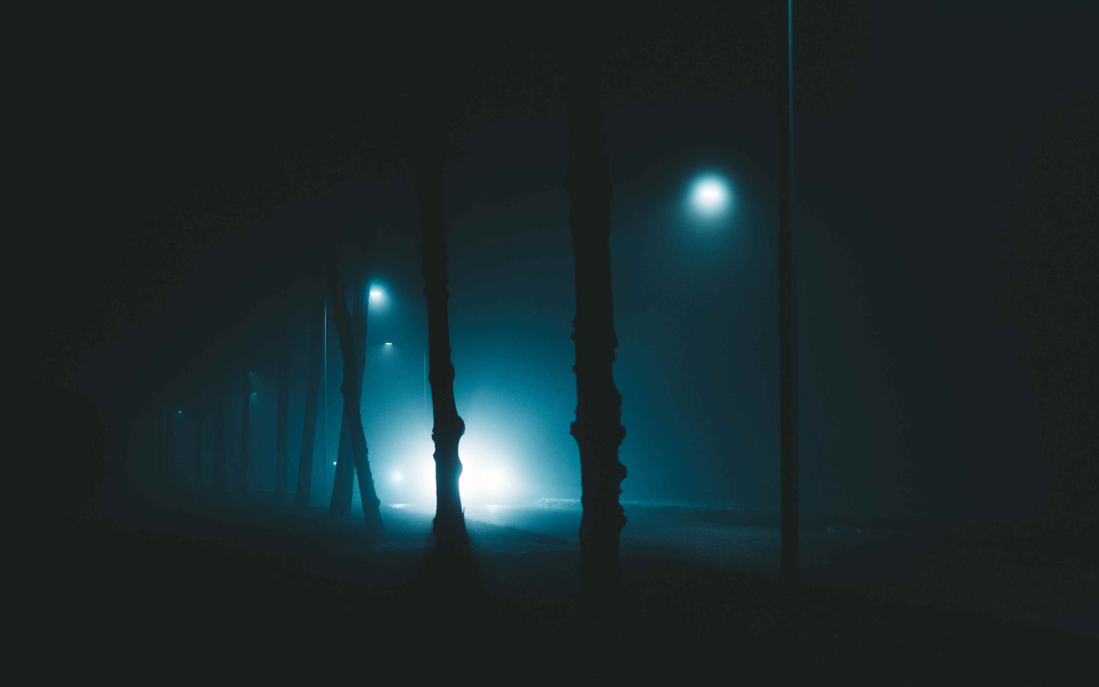 Свет фонаря в тумане
