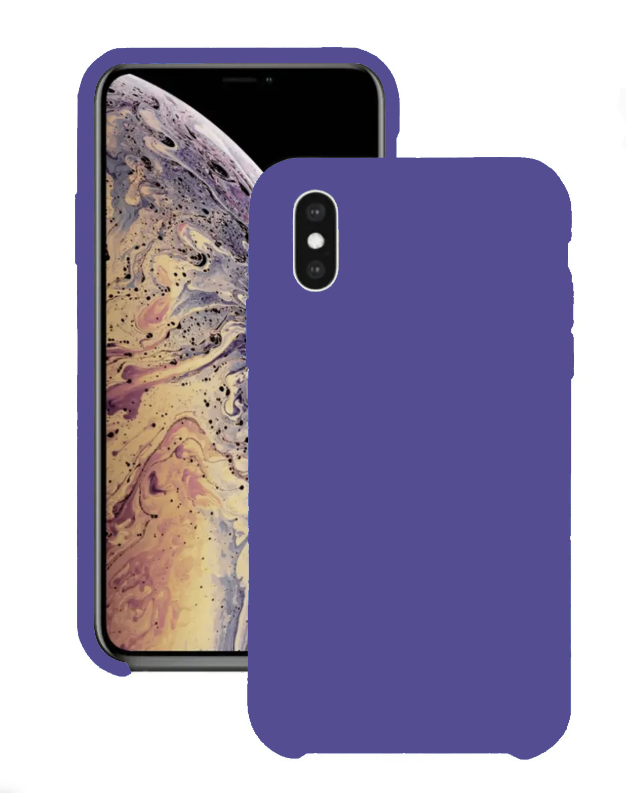 Силиконовый чехол для iPhone X XS / Apple Silicone Case DF на Айфон Х, XC с  бархатистым покрытием внутри, Фиолетовый - купить с доставкой по выгодным  ценам в интернет-магазине OZON (565666074)