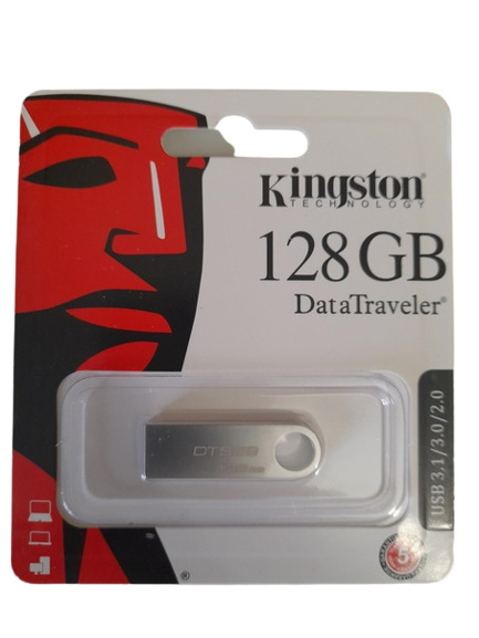 KingstonUSB-флеш-накопительUSBнакопителя128ГБ,серебристый