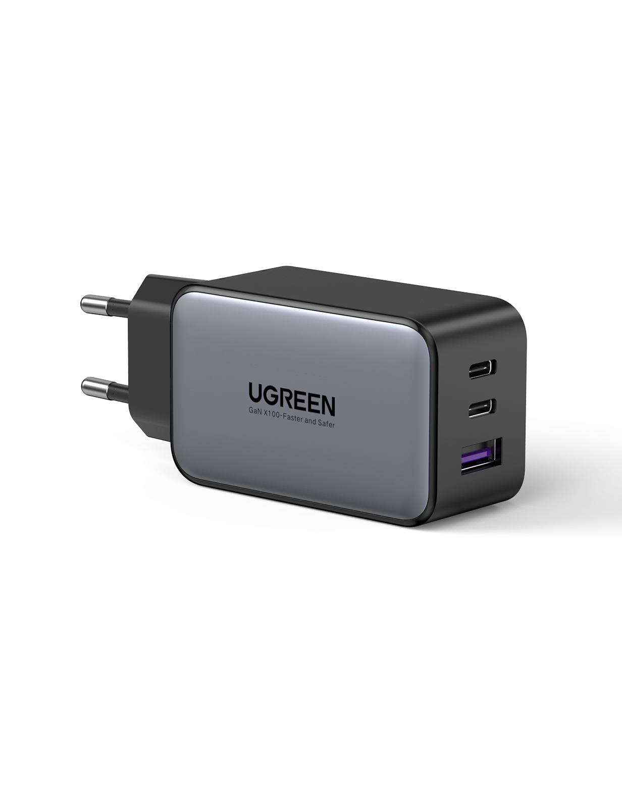 UGREEN. Сетевое зарядное устройство USB A +2 USB C 65 W GAN Tech Fast  Charger (10335)