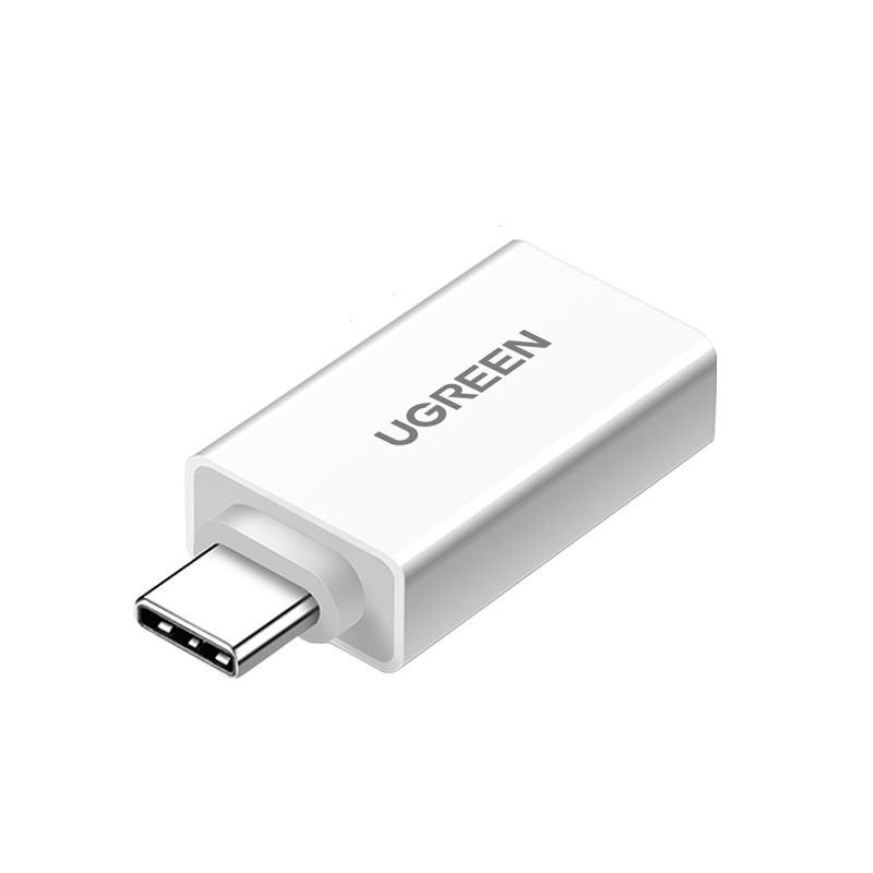 АдаптерUGREENUS173(30155)USB-CtoUSB3.0AFemaleAdapter.Цвет:белый