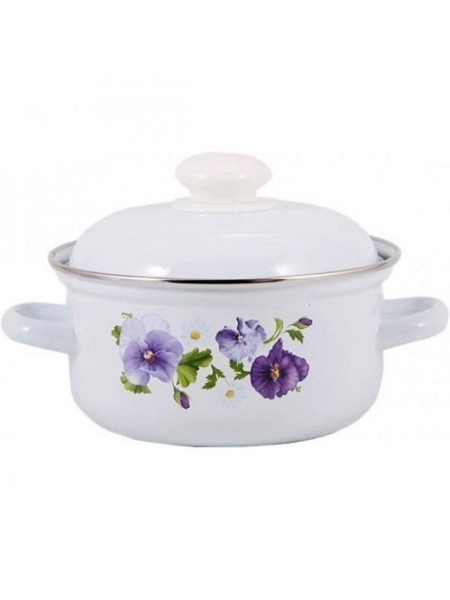 Купить Белую Эмалированную Кастрюлю