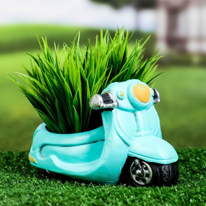 Горшок для цветов Мотоцикл 9 см