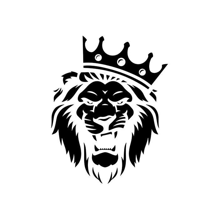 Лев с короной картинка