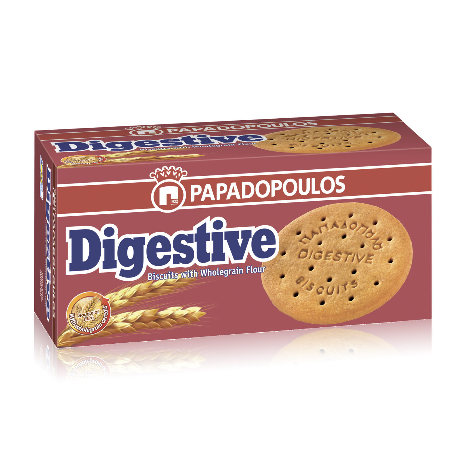 PAPADOPOULOS Печенье c цельнозерновой мукой Digestive 250 г, Греция -  купить с доставкой по выгодным ценам в интернет-магазине OZON (651096199)