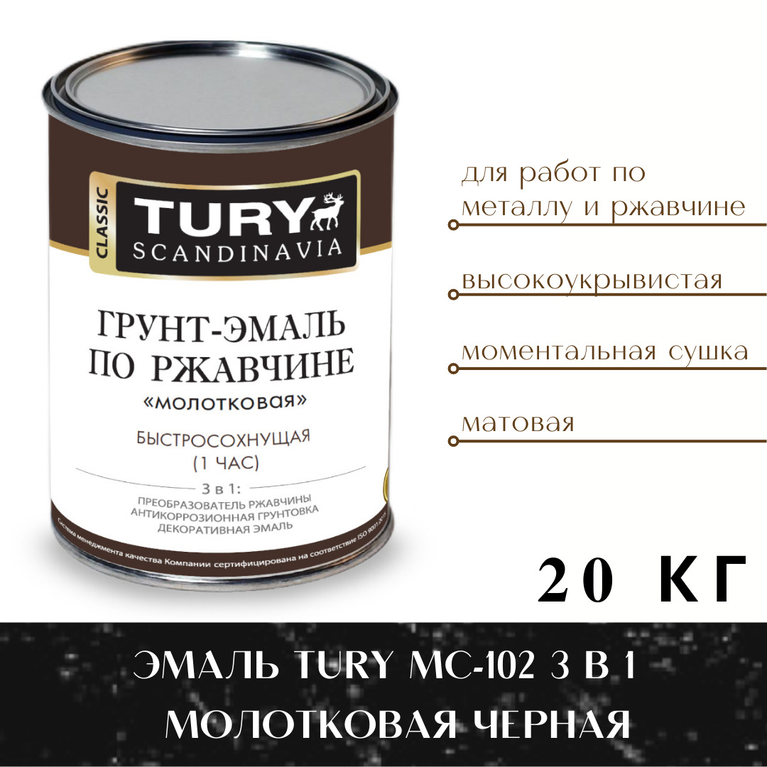 Tury грунт эмаль по ржавчине