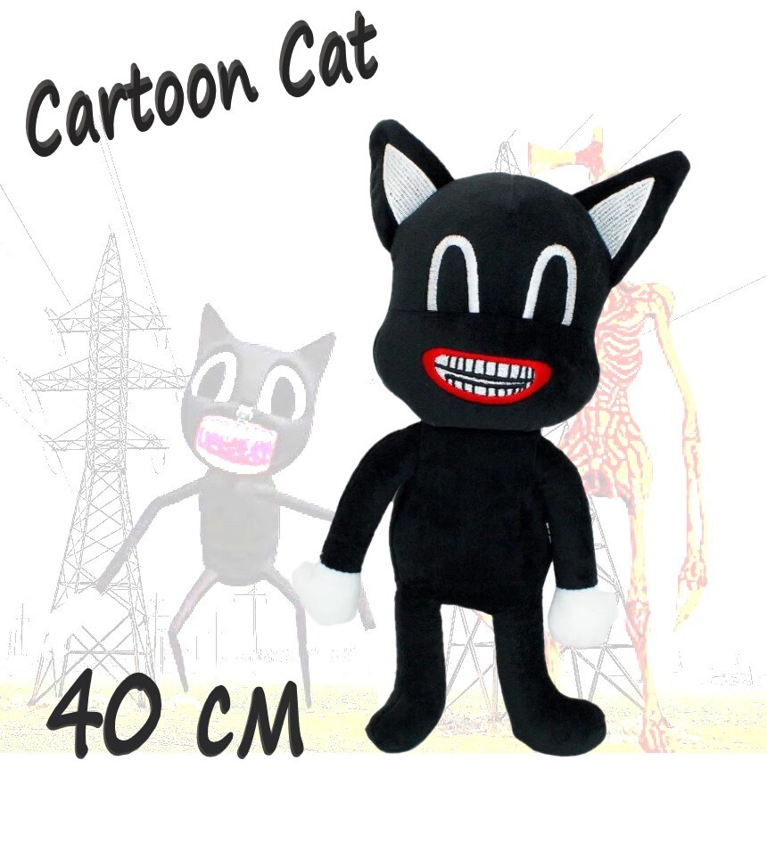 Мягкая игрушка кот Cartoon Cat 40 см/ Мультяшный кот/ Картун Кэт/ персонаж  из сиреноголового/ плюшевый кот - купить с доставкой по выгодным ценам в  интернет-магазине OZON (663884043)