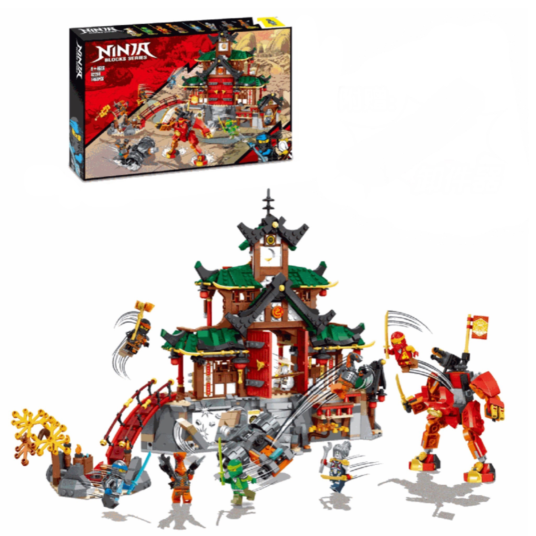 Конструктордлямальчика"Храм-додзёниндзя"Ninjago810деталейсовместимслегониндзяго