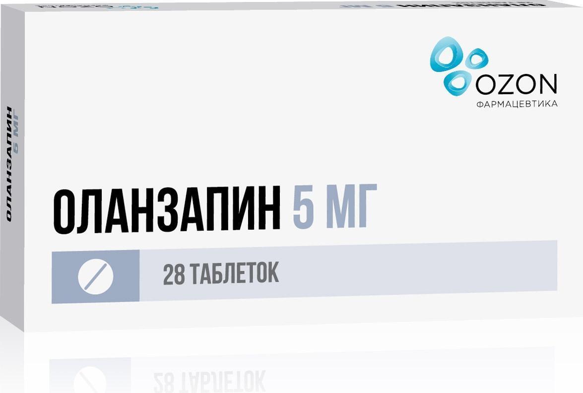 Оланзапин, таблетки покрытые пленочной оболочкой 5 мг, 28 штук — купить в  интернет-аптеке OZON. Инструкции, показания, состав, способ применения