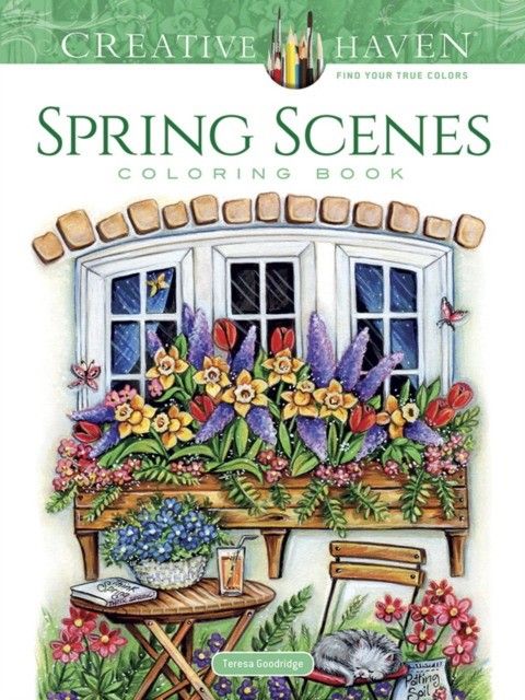 Creative Haven Spring Scenes Coloring Book | Goodridge Teresa