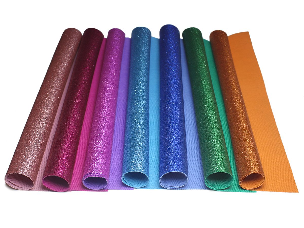 декоративный нетканый материал с глиттером