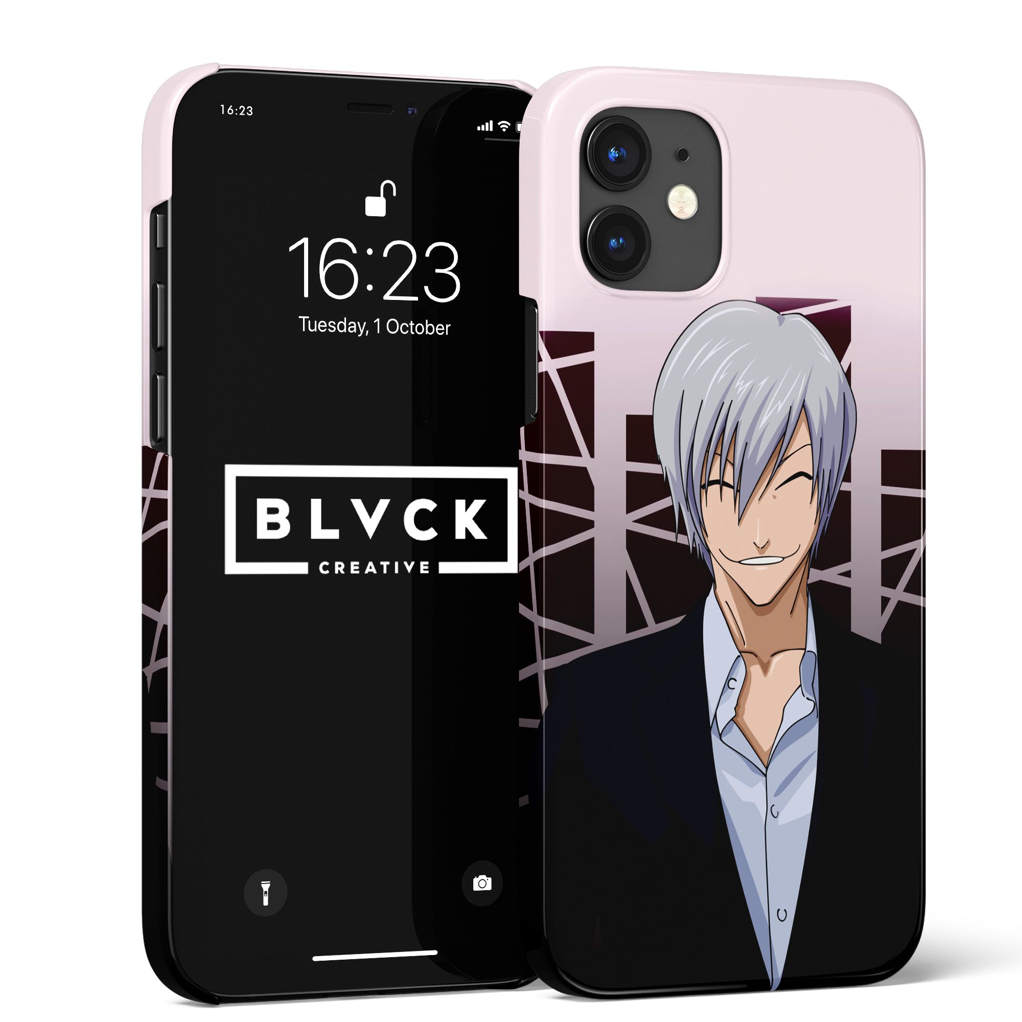 Чехол для IPhone 12 Mini с рисунком &quot;Bleach:<b>Gin</b> Ichimaru&quot; / Накла...