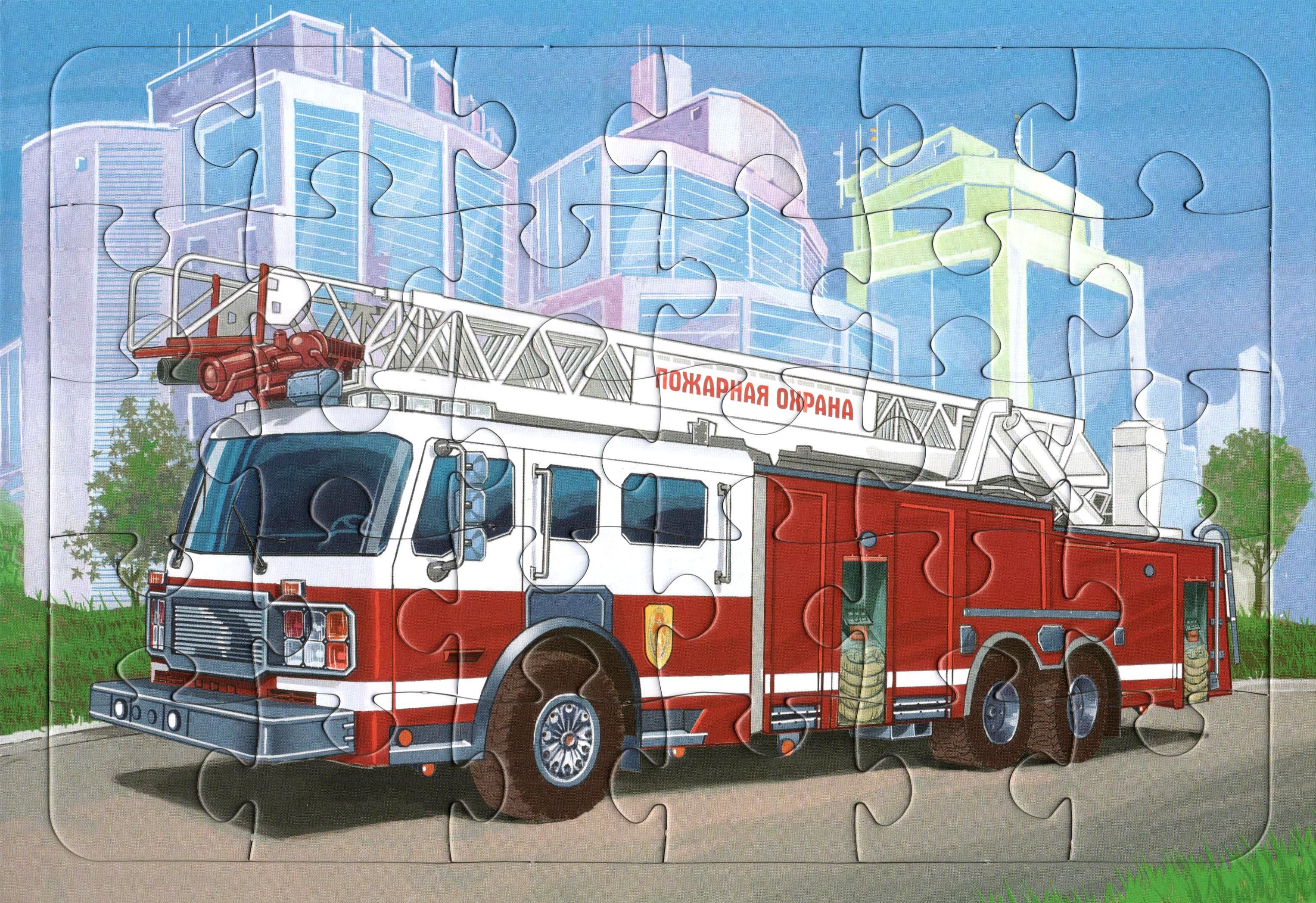 Castorland Puzzle пожарная машина