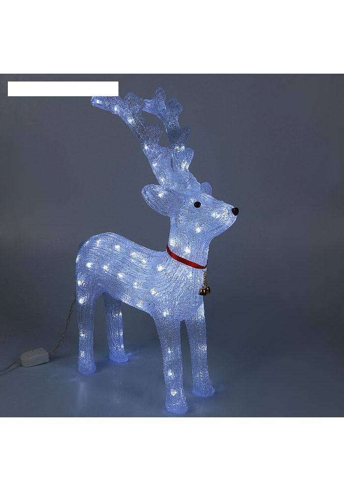 фигура светодиодная «лежащий оленёнок. фонарик олененок. с димером, 72 led, 220v. ночник djeco олененок. фигурка олененка бэмби.