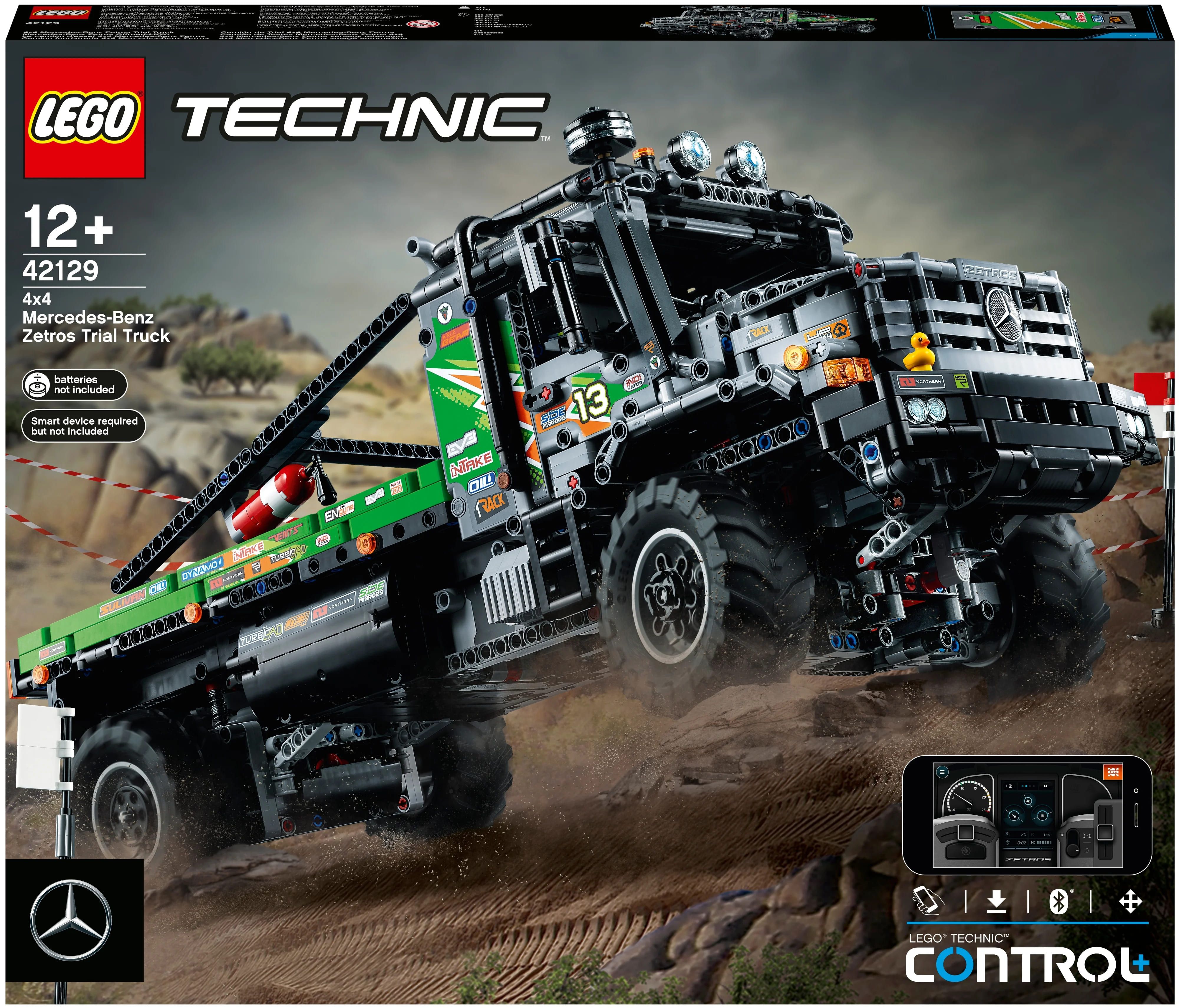 Конструктор LEGO Technic Полноприводный грузовик-внедорожник Mercedes-Benz  Zetros, 42129 - купить с доставкой по выгодным ценам в интернет-магазине  OZON (796309967)