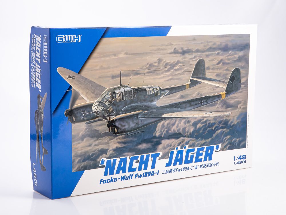 Сборная модель самолета Focke Wulf Fw-189 A-1 Night Fighter, масштаб 1/48