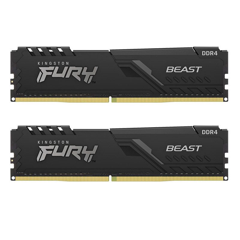 ОперативнаяпамятьKingstonFuryBeastBlackDDR42666МГц2x8ГБ(KF426C16BBK4)