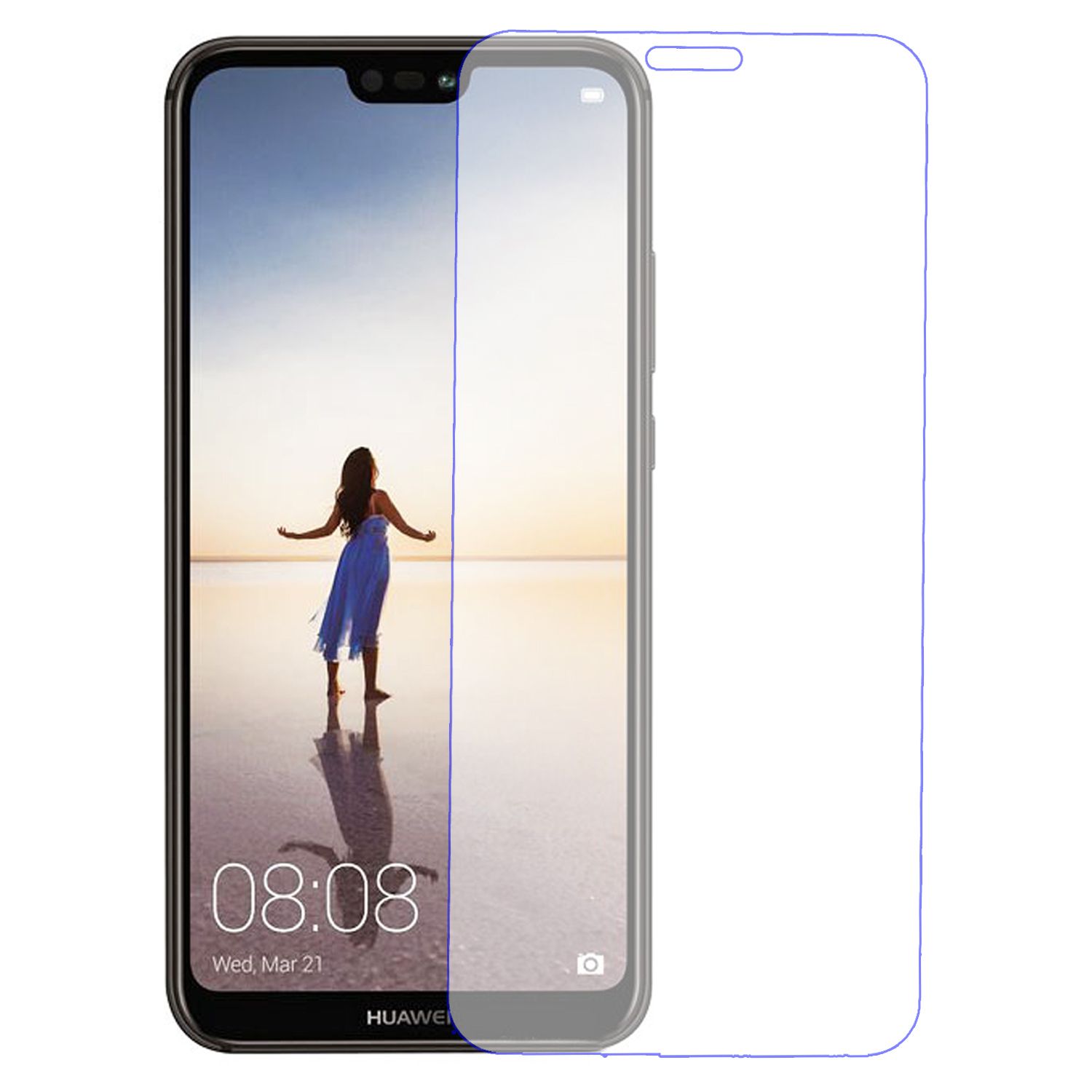 Защитное стекло Meyoto 2.5d Tempered Glass для Huawei p20 Lite. Защитное стекло бил-мобил 10d для Huawei p20 Lite/Nova 3e.