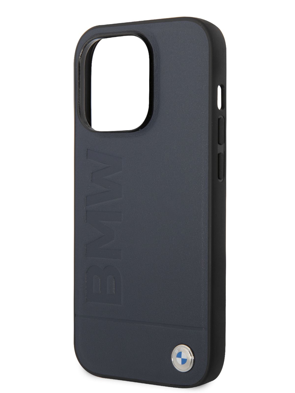 Чехол BMW Signature Leather MagSafe на iPhone 14 Pro Max / для Айфон 14 Про  Макс из натуральной кожи, с защитой камеры, с функцией Магсейф, темно-синий  - купить с доставкой по выгодным