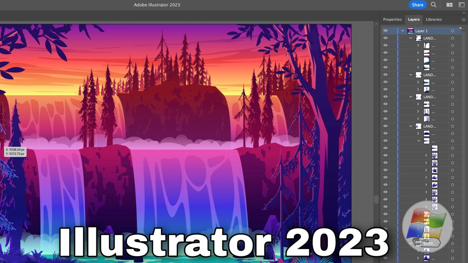 Illustrator 2023/ Иллюстратор 2023 для Windows с USB с дистрибутивом ...